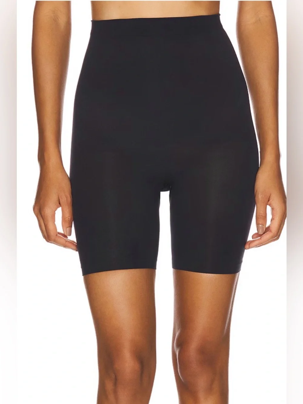NWOT SKIMS Seamless Sculpt Mid Thigh Short Shapewear Onyx Black - Size XS